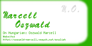 marcell oszwald business card